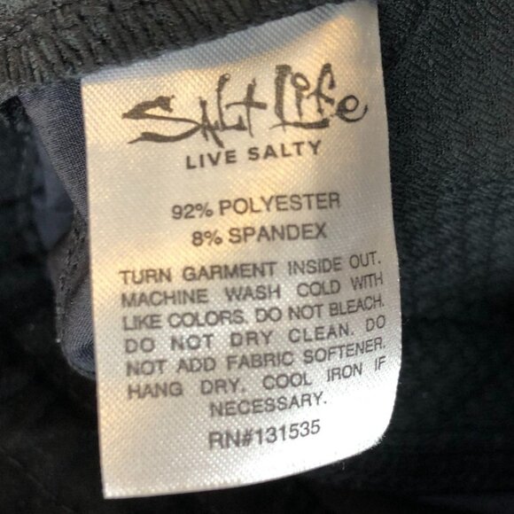 Salt Life Mens Pants 36x32 Black Utility Relaxed Fit Fishing Camping - Picture 10 of 12